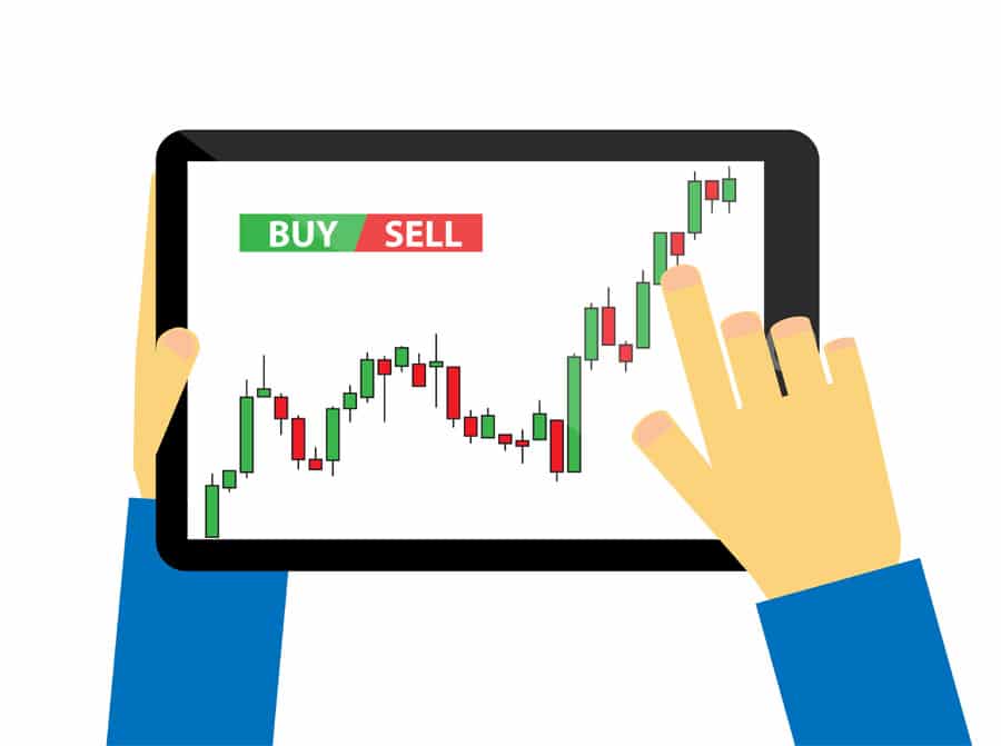 Tablet-forex-candlestick