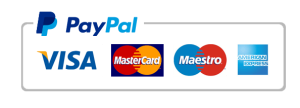 We accept PayPal and all major Credit Cards.